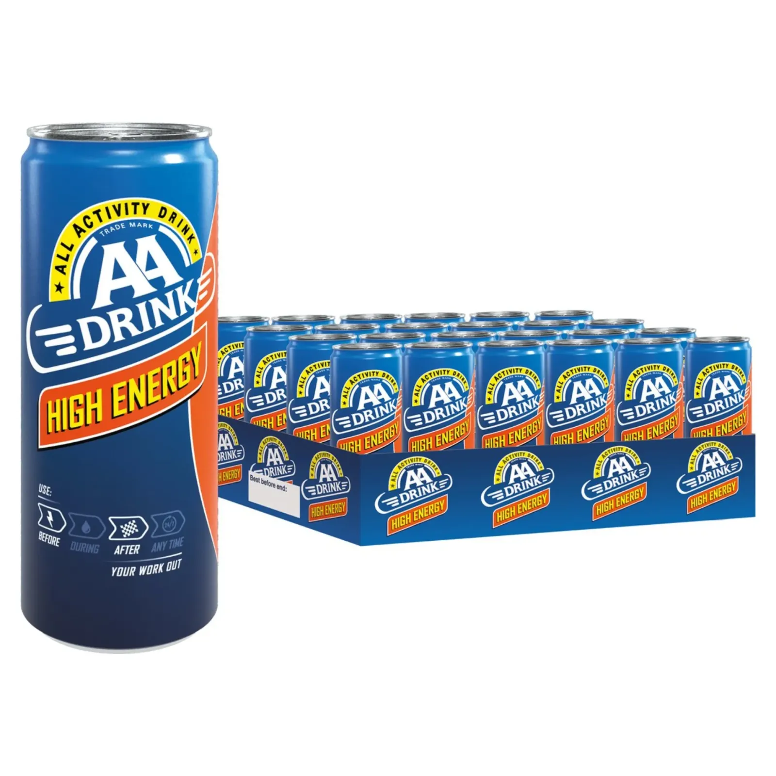 AA drink High Energy Blik (24x 25cl) Best