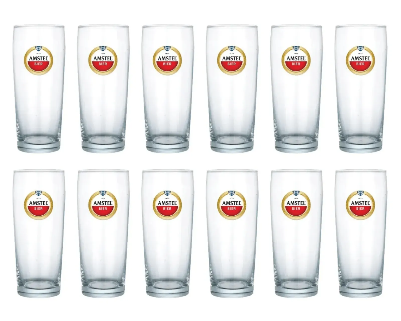 Amstel Bierglazen Stapelbaar (12x 22cl) New