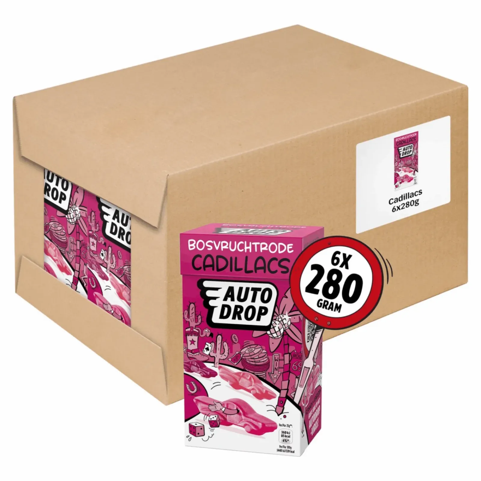 Autodrop Bosvrucht Rode Cadillacs (6x 280gr) Discount