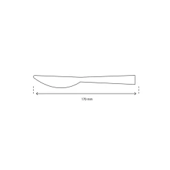 Bamboe Mes Bio 170mm (100 stuks) Discount