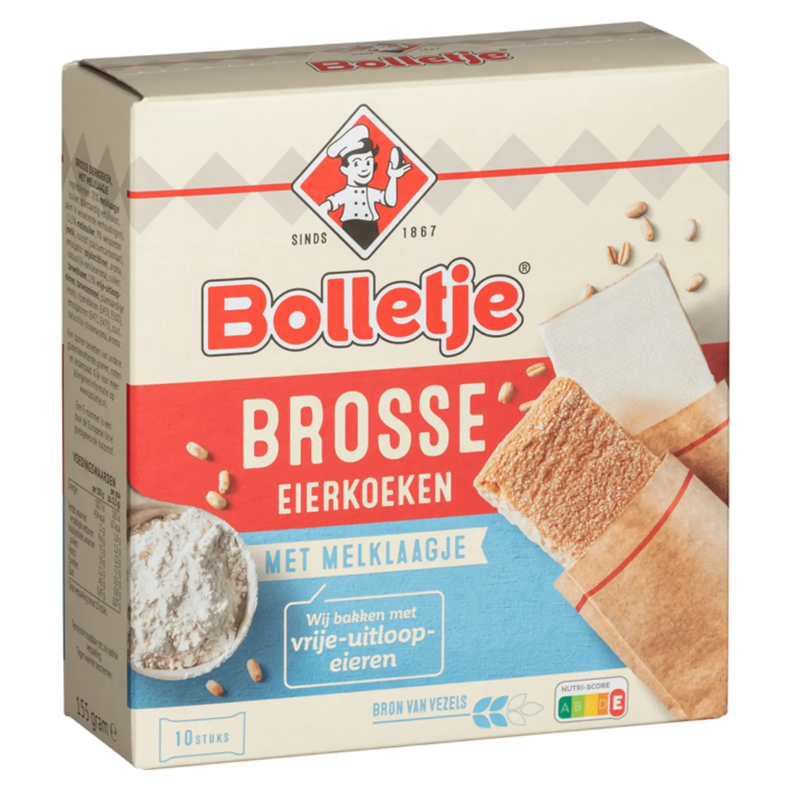 Bolletje Brosse Eierkoek Met Melklaagje (10x 15,5gr) Hot