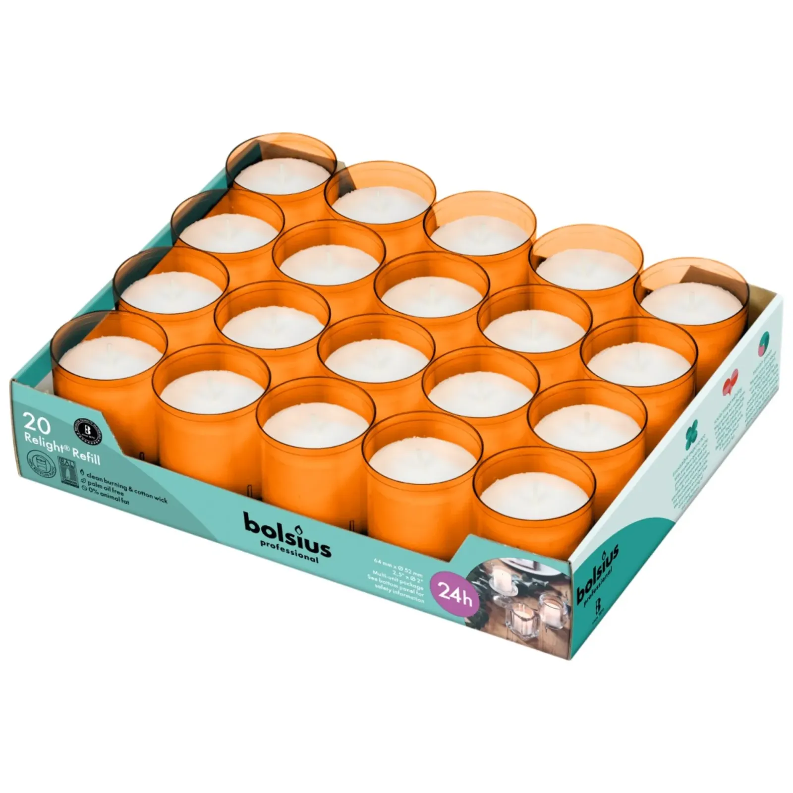 Bolsius Professional Relight Refill Oranje (20 stuks) Sale