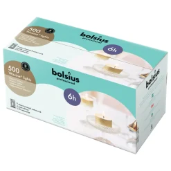 Bolsius Professional Waxinelichten 6 uur (500 stuks) Clearance