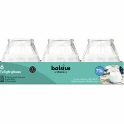 Bolsius Prof Twilight Transparant (6 stuks) Hot