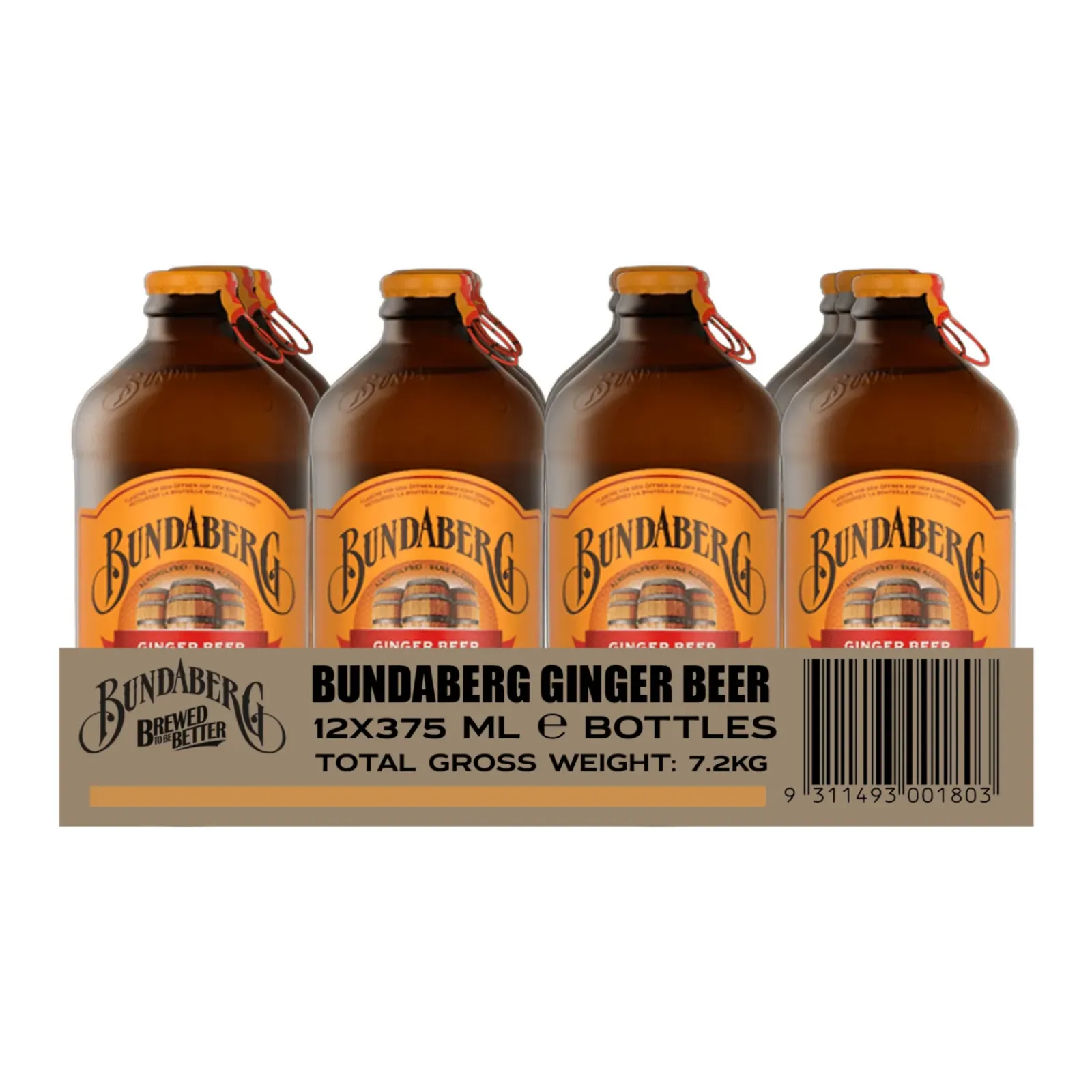 Bundaberg Ginger Beer flesje (12x 375ml) Outlet