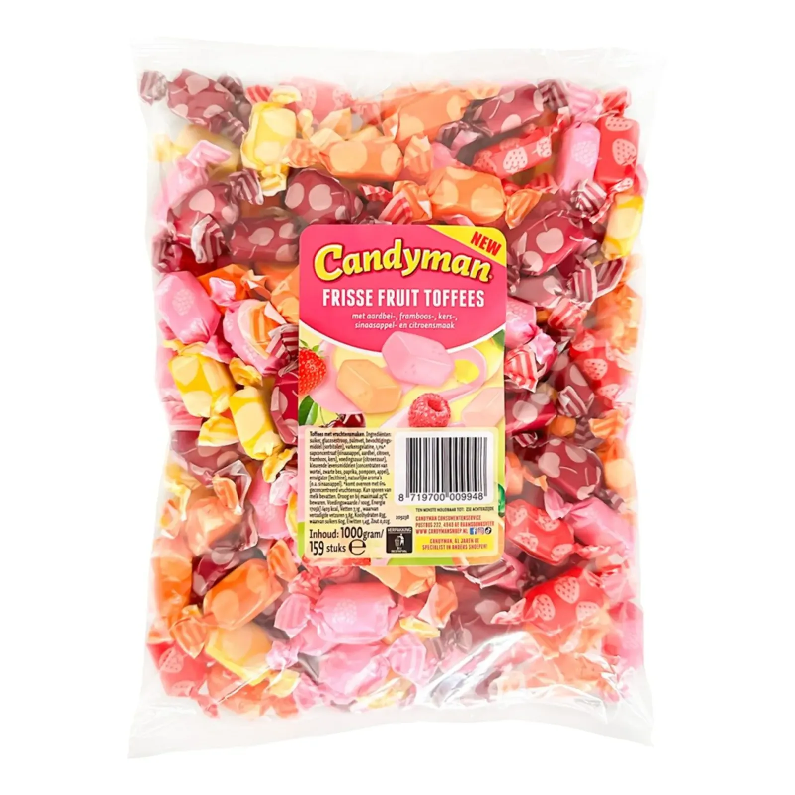 Candyman Frisse Fruit Toffees (1kg) Discount