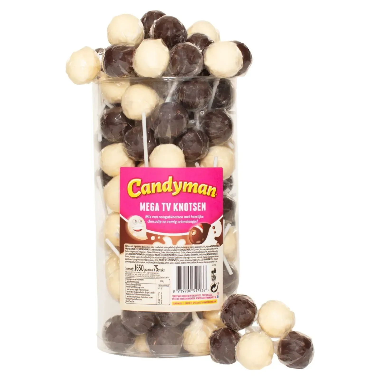 Candyman Mega TV Knotsen (75 stuks) New