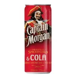 Captain Morgan & cola blik (12x 25cl) Outlet