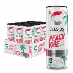 Celsius Peach Vibe blik (12x 250ml) New