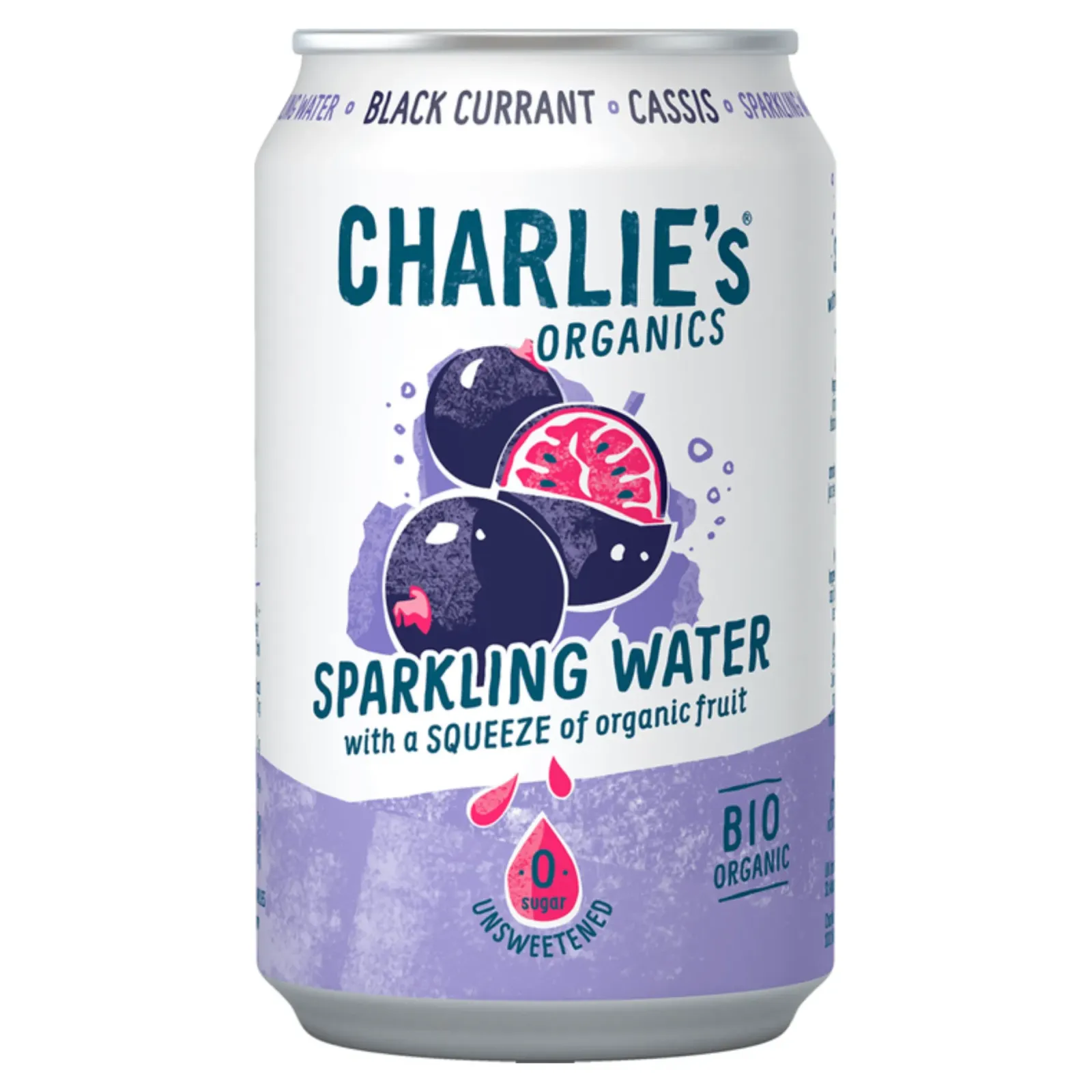 Charlie's Charlie’s Organic Sparkling Cassis Bio (12x 33cl) New