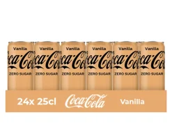 Coca-Cola Zero Vanilla Blik (24x 25cl) Hot