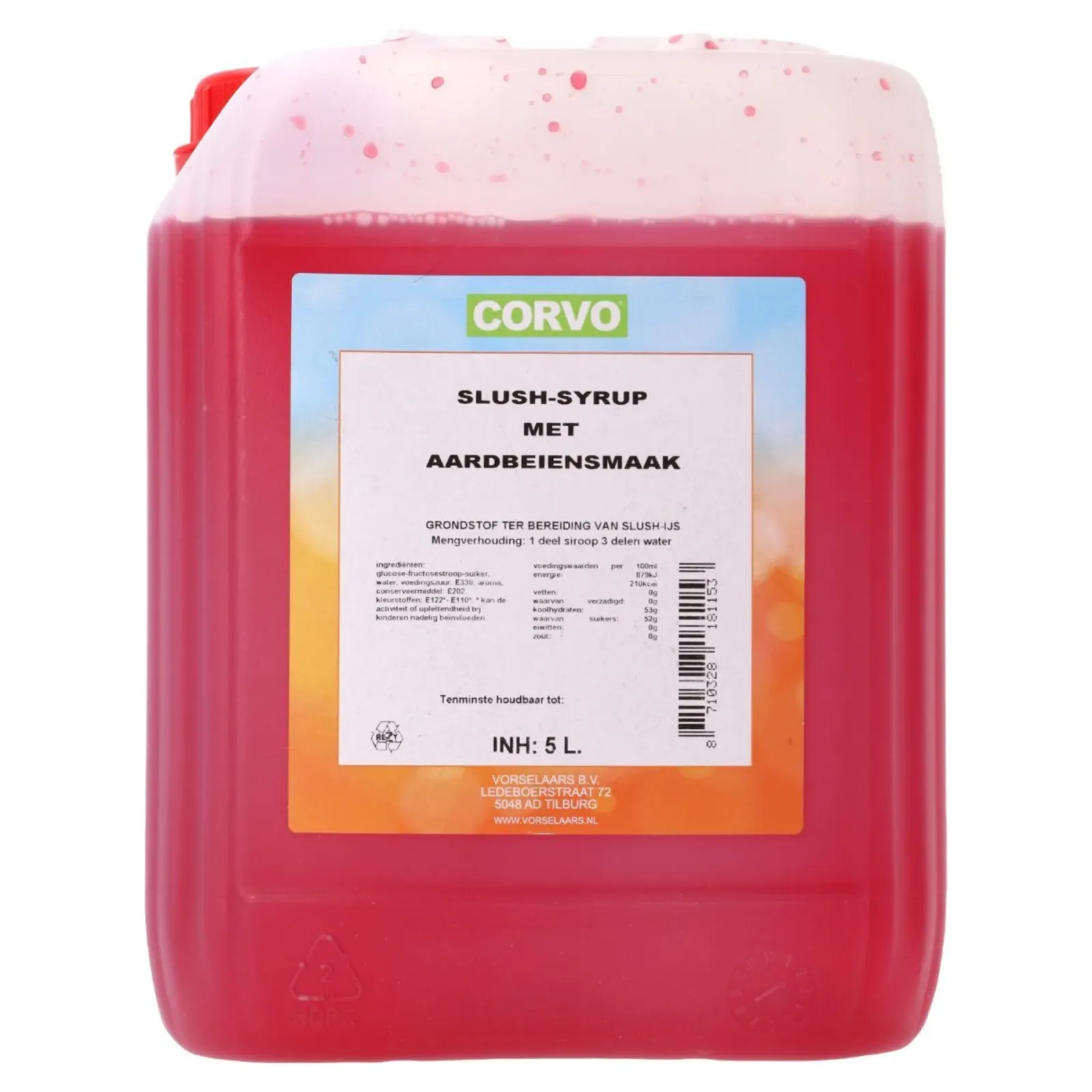 Corvo Slush Siroop Framboos (5 liter) Hot