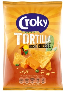 Croky Tortilla Nacho Cheese (20x 40gr) Hot