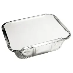 Merkloos Depa Aluminium Bak 400 ml + Deksel 14x12x4 cm (25 stuks) Hot