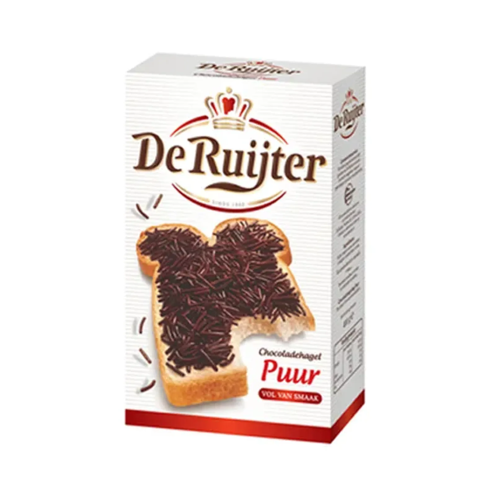 De Ruijter chocolade hagel puur (18x 390gr) Outlet