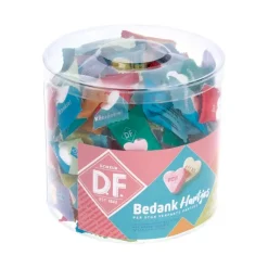 D.F. Bedankt Hartjes (200 stuks) Clearance