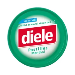 Diele Pastilles Menthol Suikervrij Blikje (10x 50gr) Online