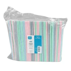 Depa Drinkrietje papier pastel FSC 20cm x 6mm (500 stuks) Clearance