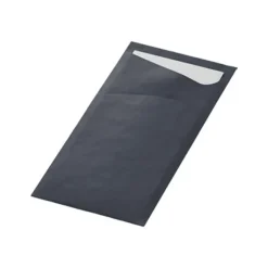Duni Sacchetto Zwart met 2-Laags Wit Servet (500 stuks) Online