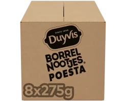 Duyvis Borrelnootjes Poesta (8x 275gr) New