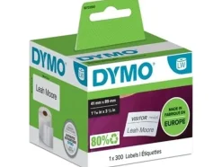 Dymo etiketten LabelWriter ft 89 x 41 mm (300 stuks)