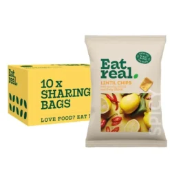 Eat Real Chilli &Amp; Lemon Lentil Chips (18X 40gr) Discount