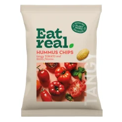 Eat Real Tomato &Amp; Basil Hummus Chips (10X 110gr) Hot