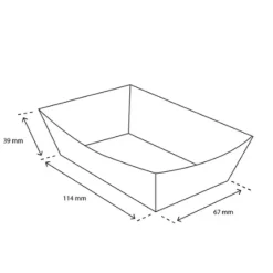 TakeAware Frietbakje A9 kraft/wit BIO (400 stuks) Online