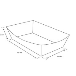 TakeAware Frietbakje A14 Kraft/Wit BIO (400 stuks) Online