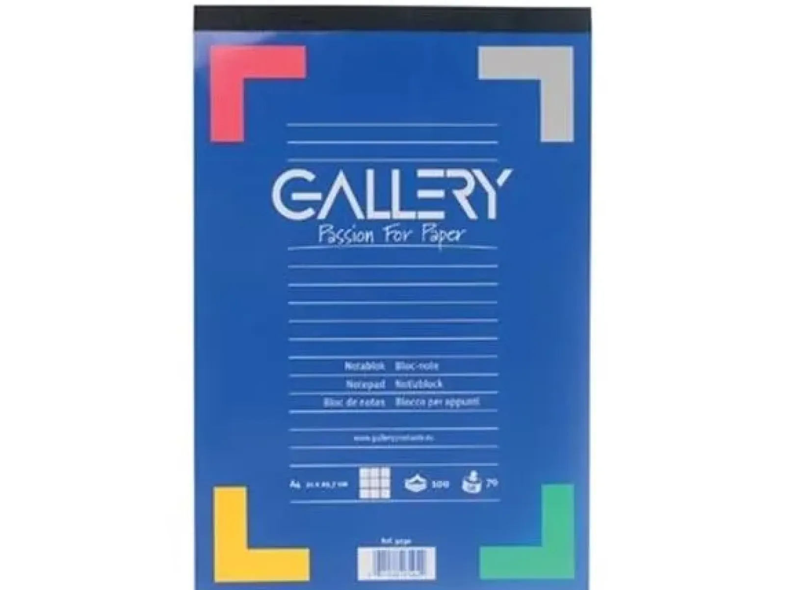 Gallery Schrijfblok, ft A4, Geruit 5mm (100 vel) Outlet