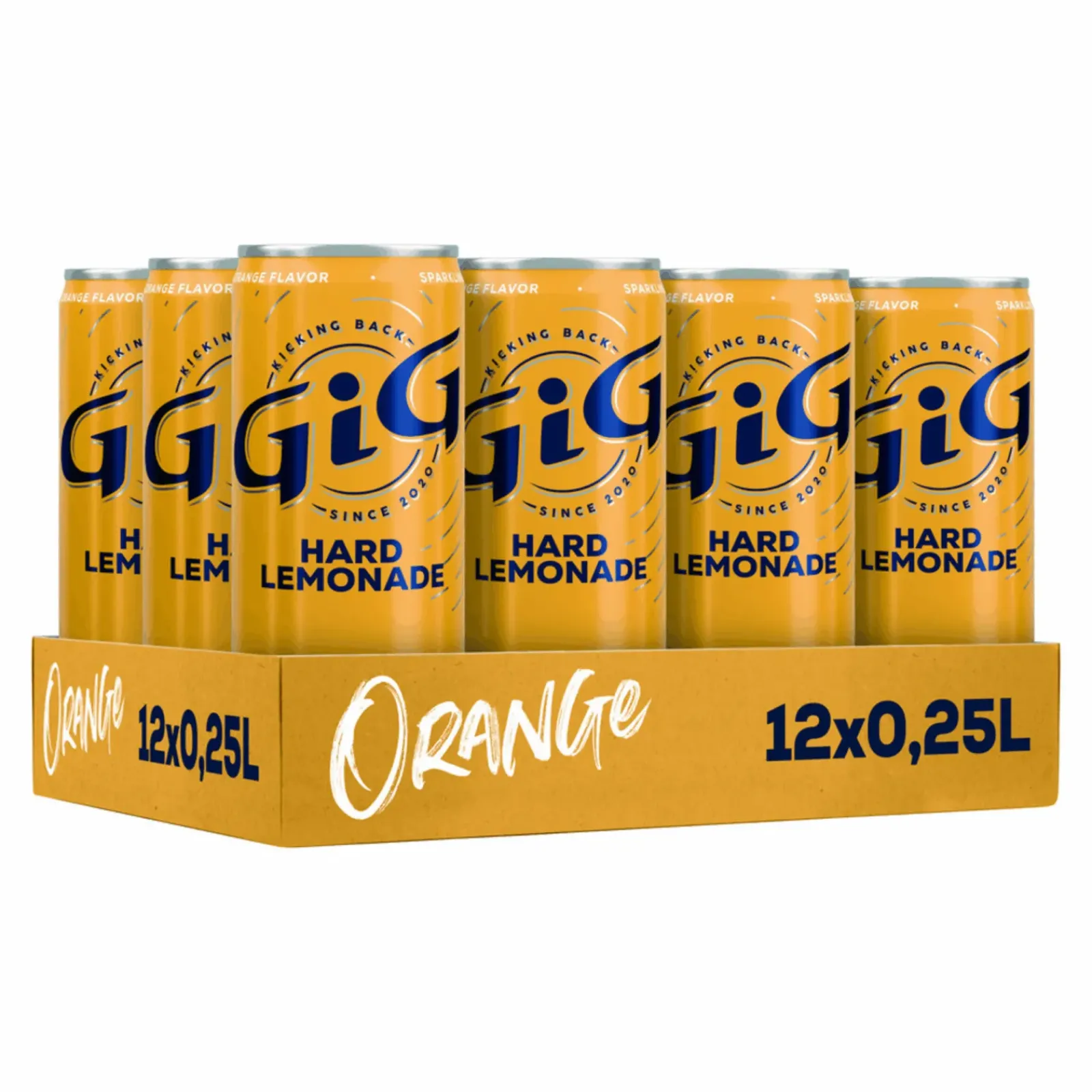 GiG Hard Lemonade Orange blik (12x 25cl) New