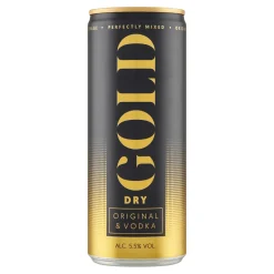 Gold Dry Original & Vodka blik (12x 250ml) Discount