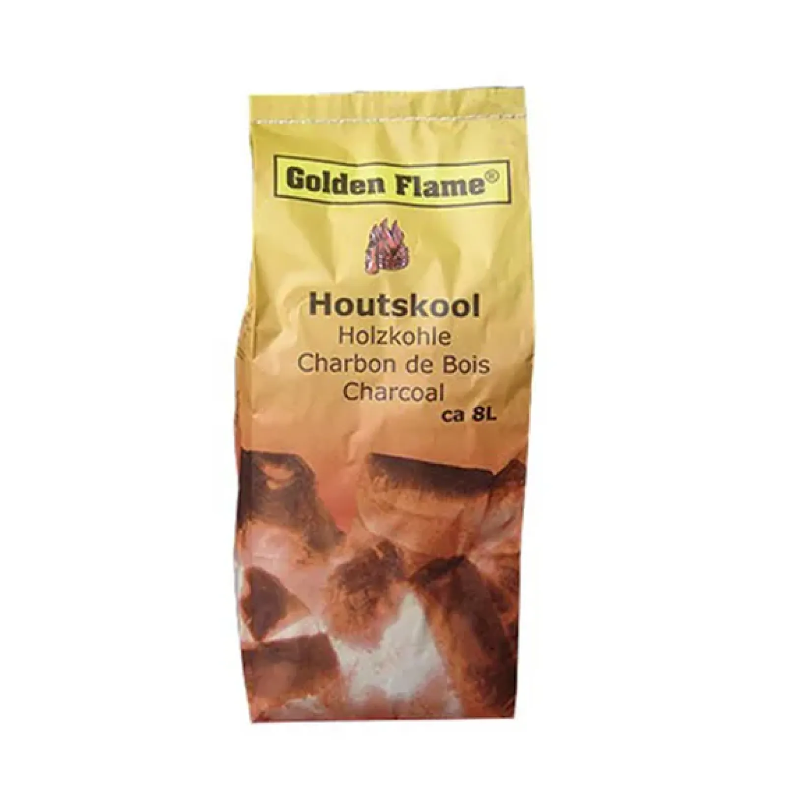Golden Flame houtskool (8x 8 liter)