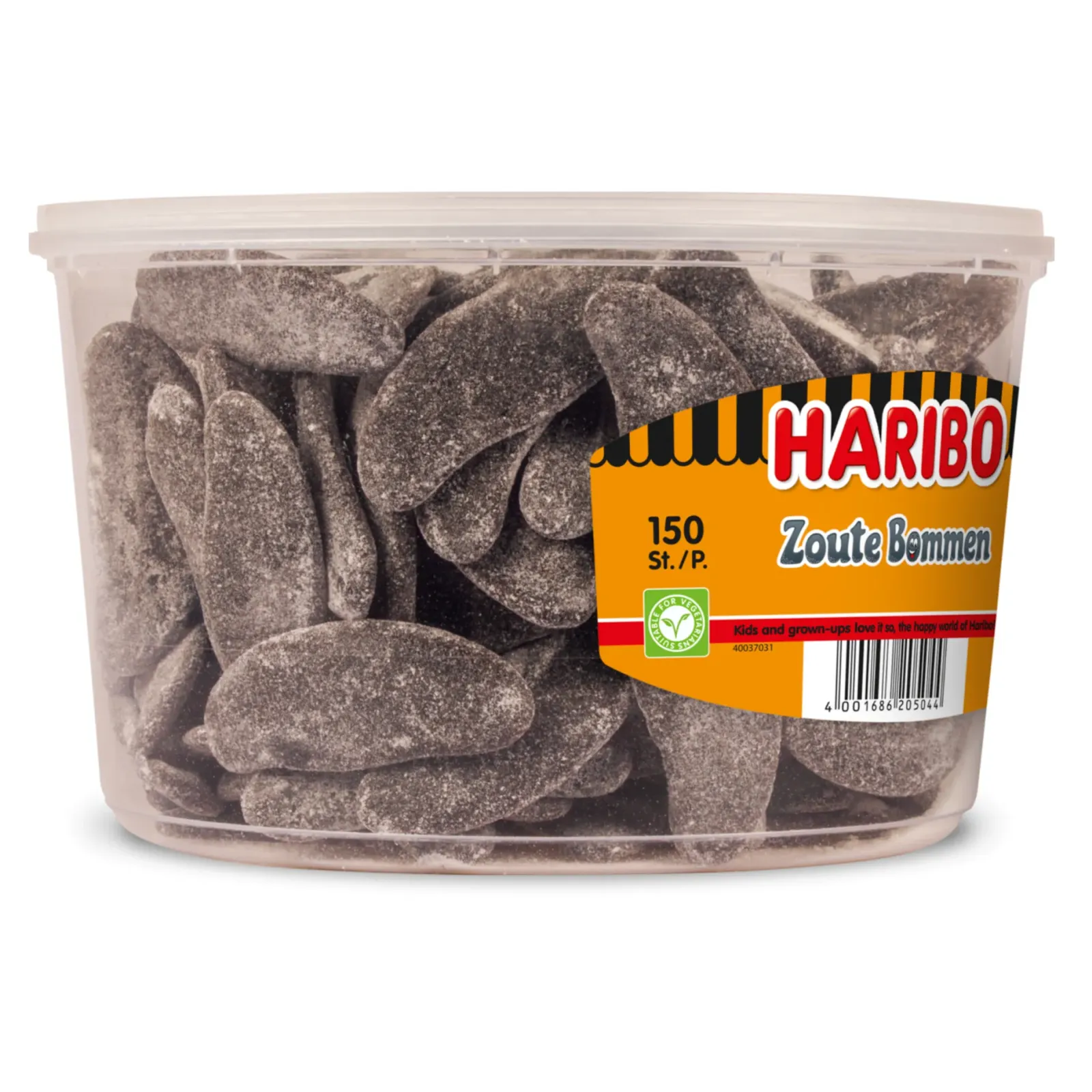Haribo Drop Zoute Bommen (150 stuks) New