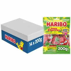 Haribo Happy Cherries Fizz zak (14x 200gr) Clearance