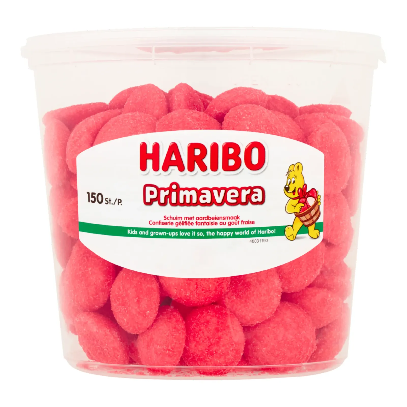 Haribo Schuim Primavera Aardbeien (150 stuks) Outlet