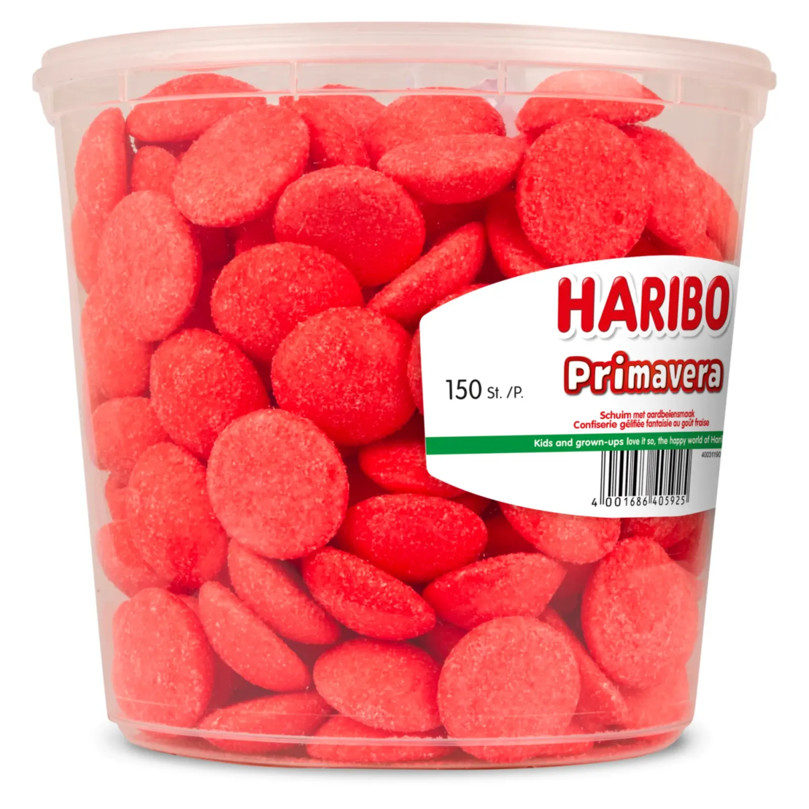 Haribo Schuim Primavera Aardbeien (150 stuks) Outlet