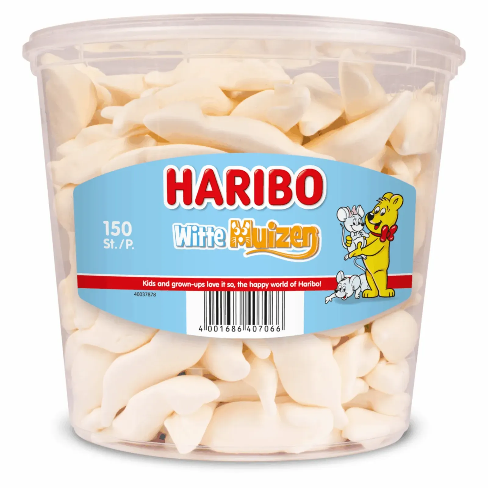 Haribo Schuim Witte Muizen (150 stuks) Sale