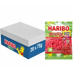 Haribo Spaghetti Red F!ZZ Zakje (28x 70gr) New