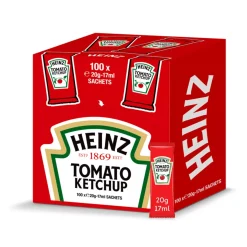 Heinz Tomatenketchup Sachets (100x 17ml) Hot