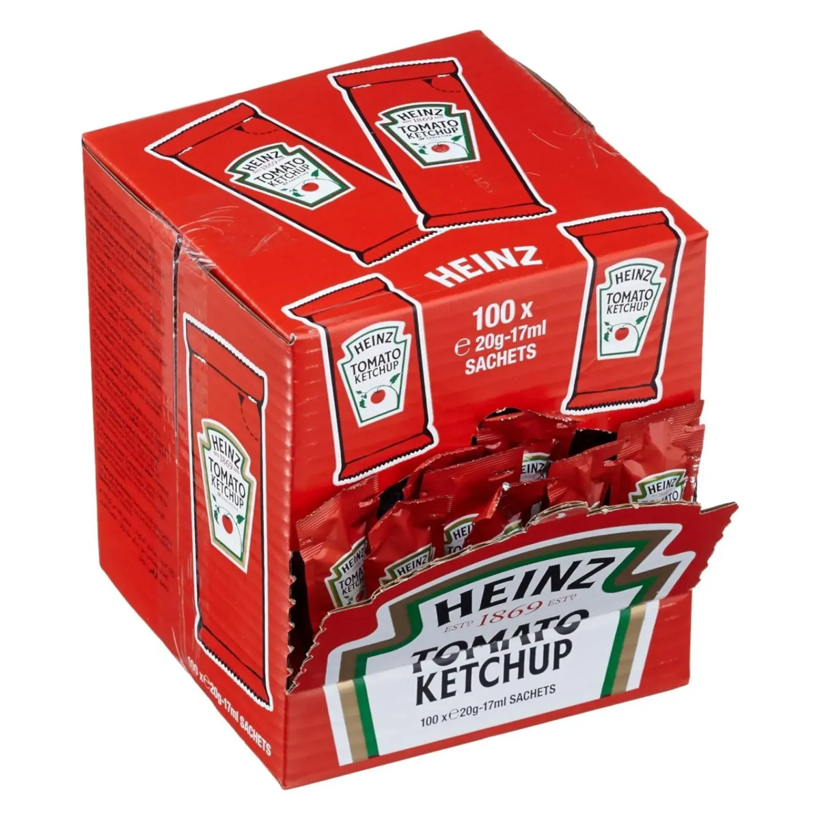 Heinz Tomatenketchup Sachets (100x 17ml) Hot