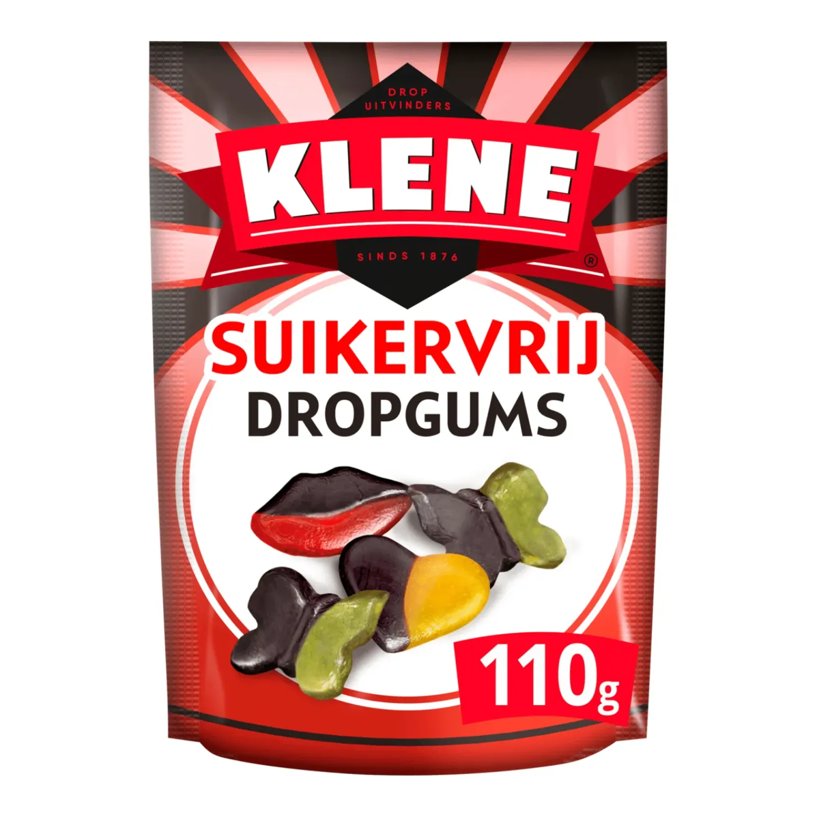 Klene Suikervrij Dropgums (12x 110gr) Hot
