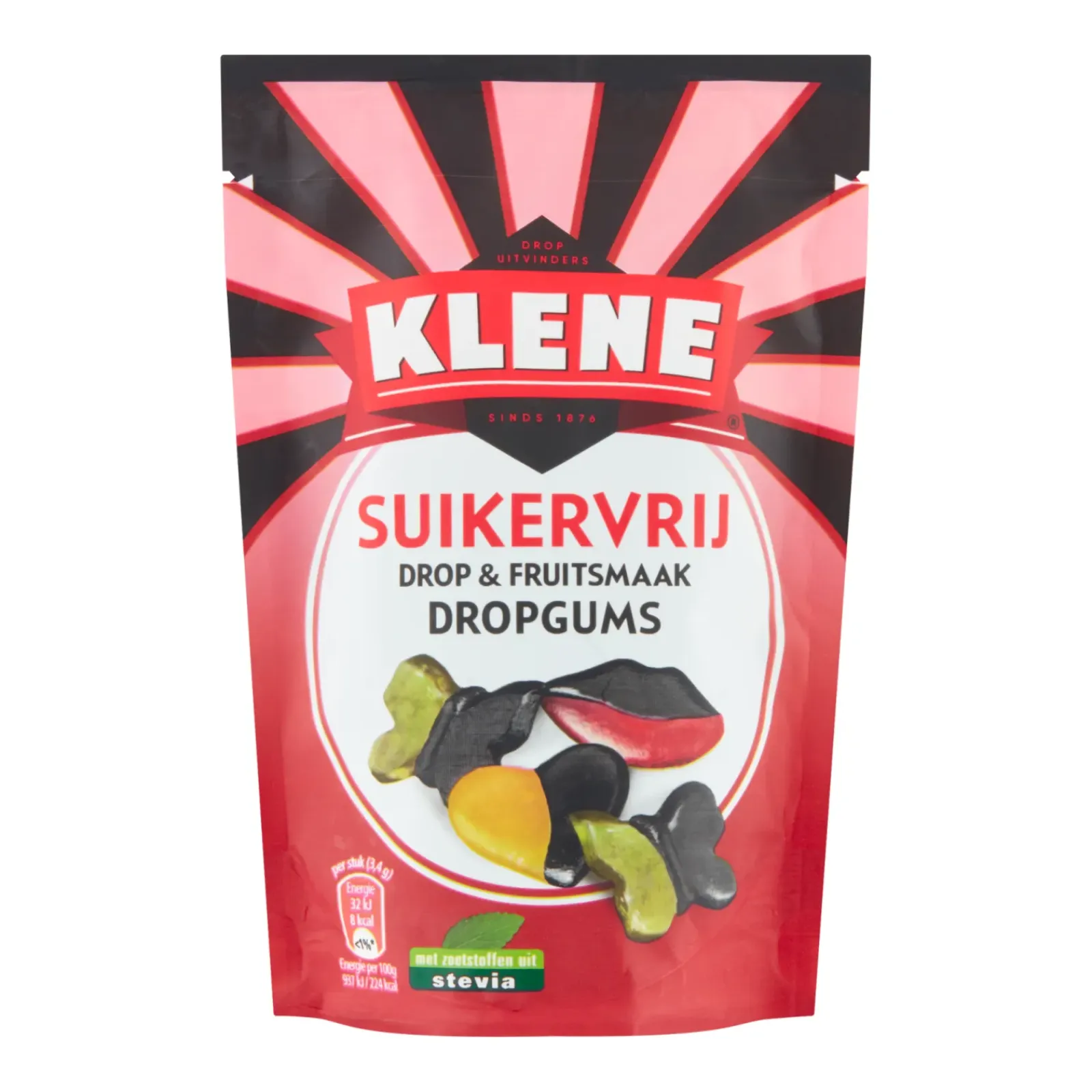 Klene Suikervrij Dropgums (12x 110gr) Hot