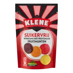 Klene Suikervrij Winegums Fruitmunten (12x 110gr) Outlet