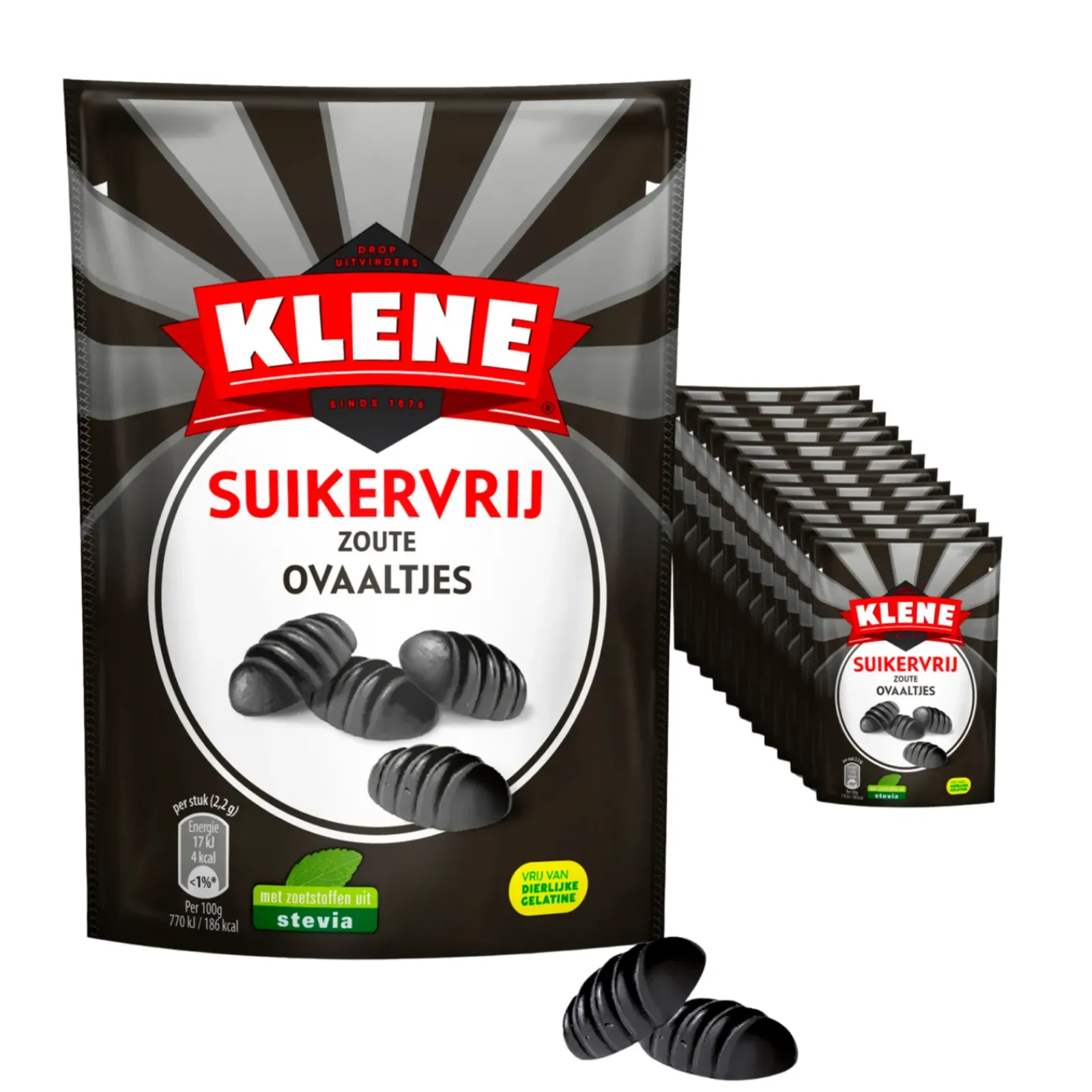 Klene Suikervrij Zoute Ovaaltjes (12x 110gr) Hot