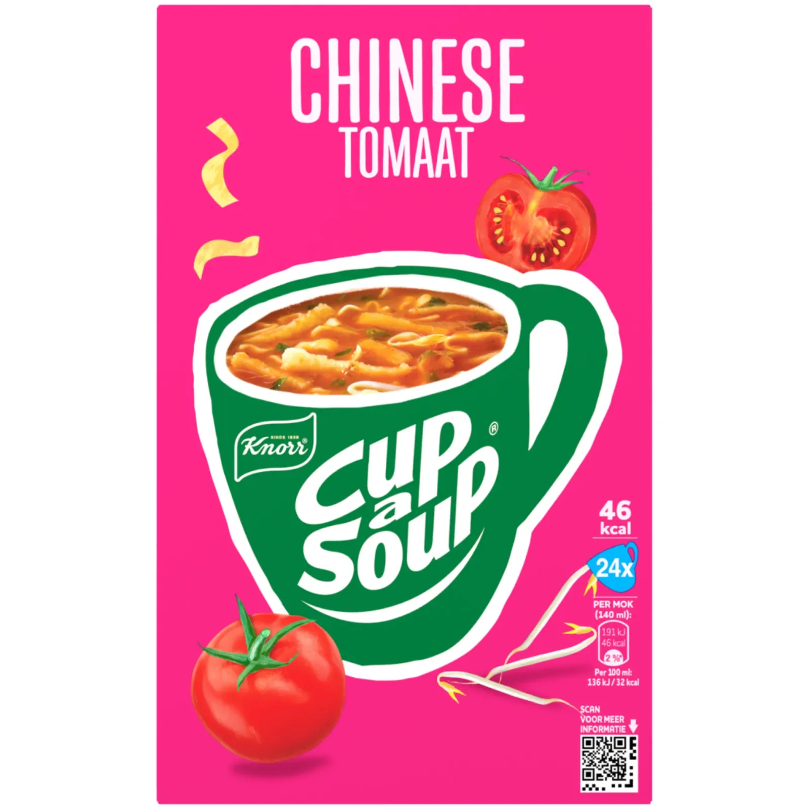 Knorr Cup-a-Soup Chinese Tomaat (24x 140ml) Best