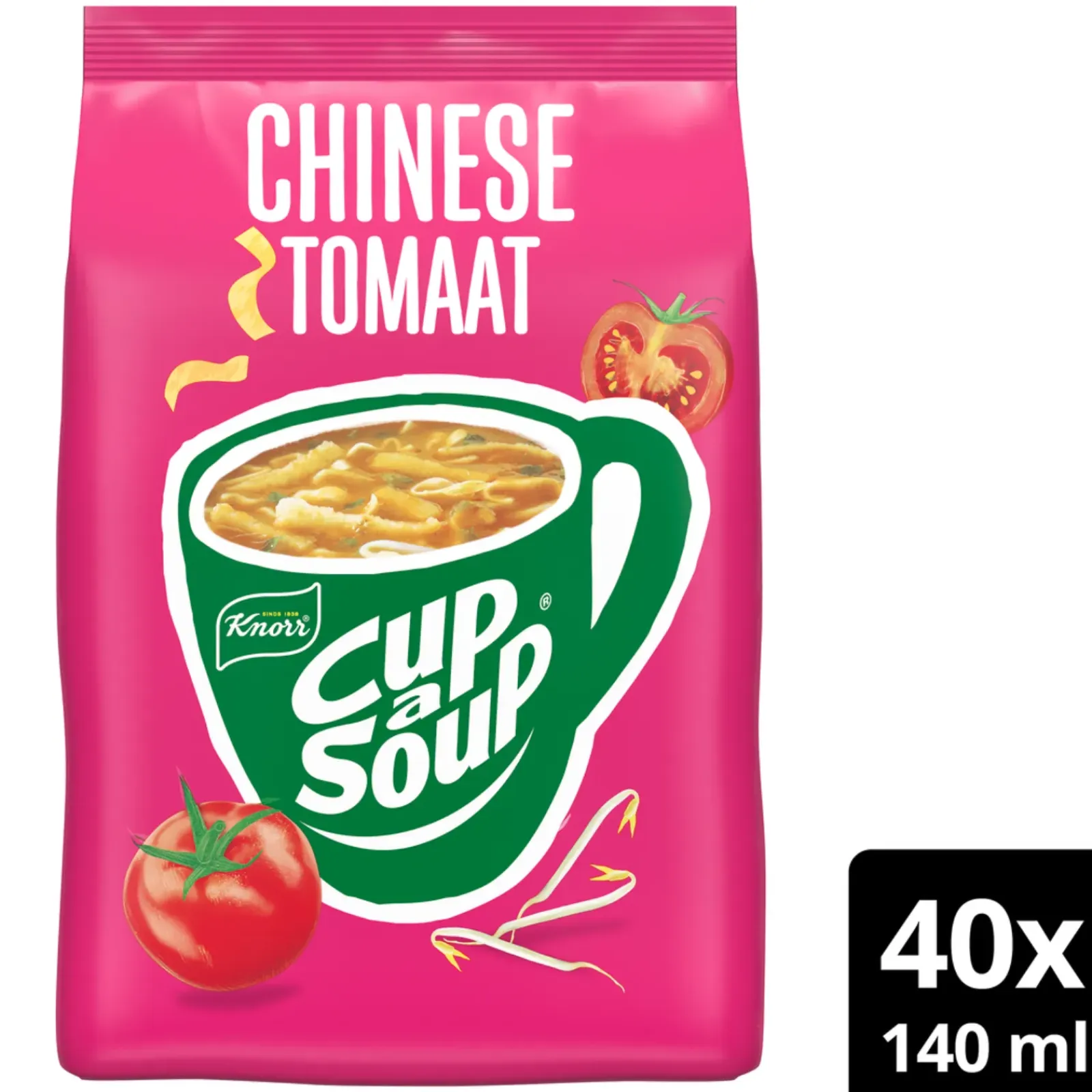 Knorr Cup-a-Soup Vending Chinese Tomaat (4 Zakken) New