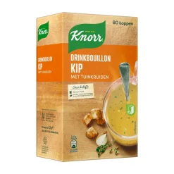 Knorr Drinkbouillon Kip Met Tuinkruiden (80 stuks) Hot