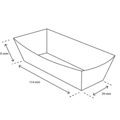 TakeAware Kroketbakje A5 kraft/wit BIO (400 stuks) Online