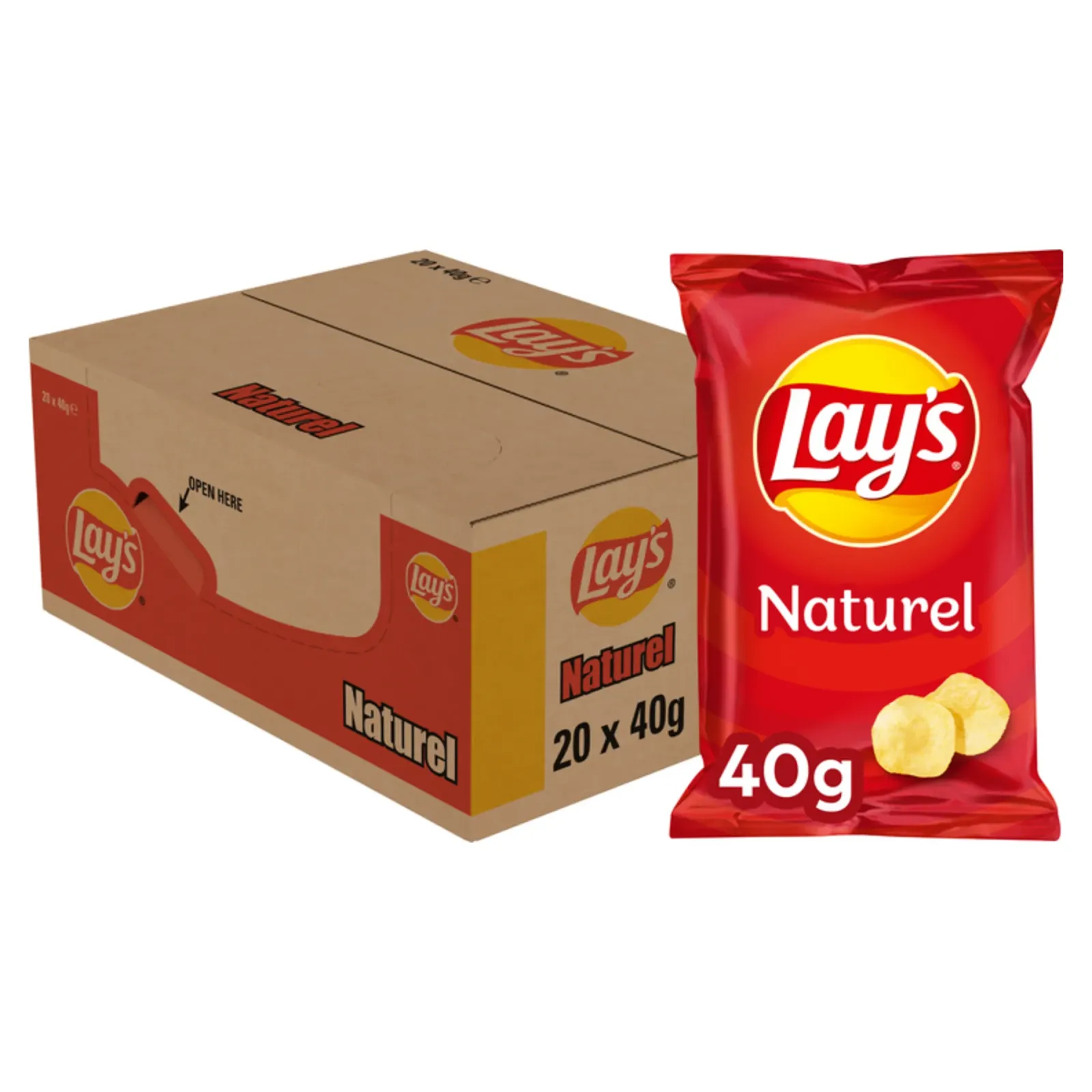 Lay's Lay’s Chips Naturel (20x40gr) Clearance